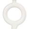 CosmoLiving by Cosmopolitan 9" Black & White Ceramic Geometric Ring Taper Candle Holder Set